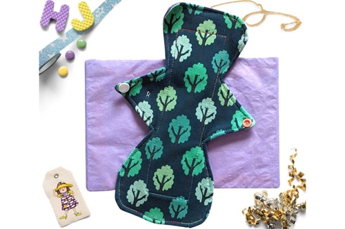 Click to order  9 inch Cloth Pad Teal Forest now